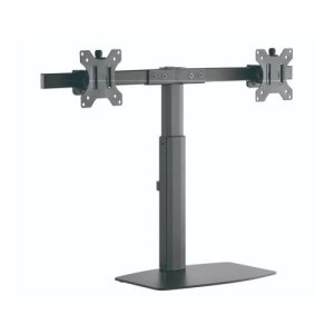 TOOQ SOPORTE MESA 2 MONITORES 17''-27'' negro