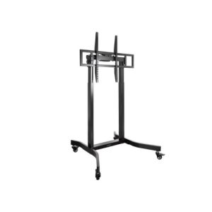 TOOQ SOPORTE SUELO CON RUEDAS Y REGULACION ELECTRICA LUX 55''-100'' NEGRO