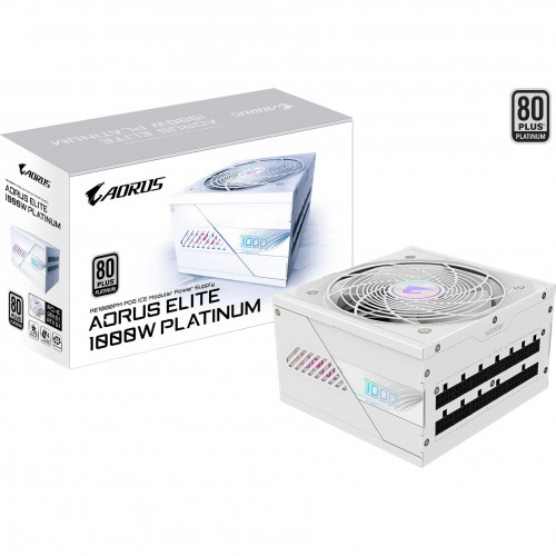 GIGABYTE GP-AE1000PM PG5 80 Plus Platino blanca - Imagen 3