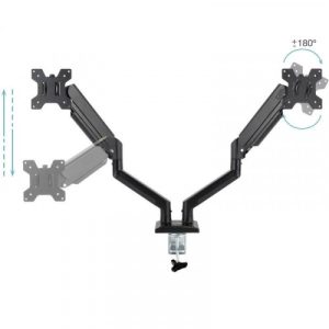 TOOQ SOPORTE MESA 2 MONITORES 13''-34''
