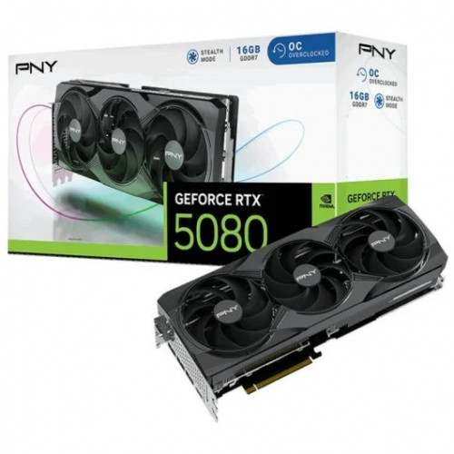 PNY GeForce RTX 5080 16GB Overclocked Triple Fan