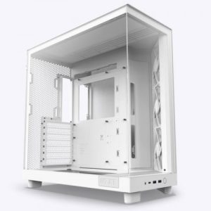 NZXT H6 FLOW cristal templado blanca