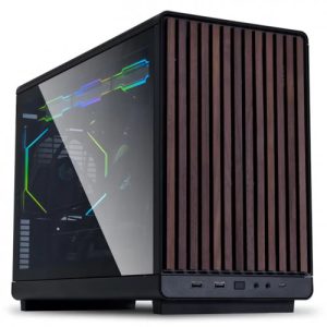 Lian Li x Dan A3 Micro-ATX madera cristal templado negra
